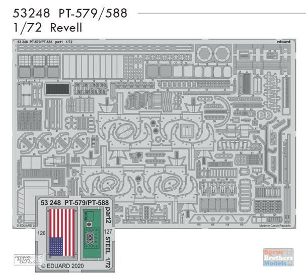 EDU53248 1:72 Eduard PE - PT-579 PT-588 Detail Set (REV kit)