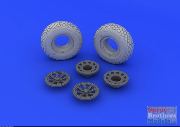 EDU632015 1:32 Eduard Brassin P-51 Mustang Wheels Set (TAM kit