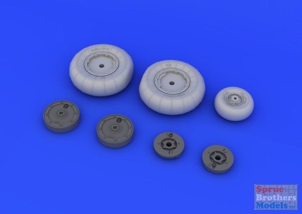 EDU632040 1:32 Eduard Brassin Bf 109G-10 Wheels Set (REV kit)