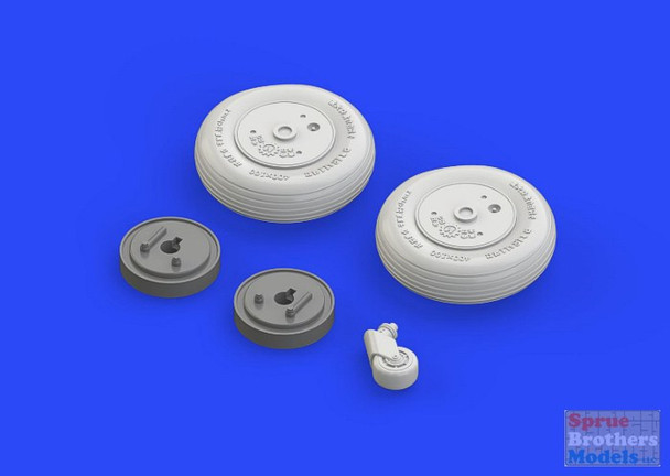 EDU632087 1:32 Eduard Brassin A6M5c Zero Wheels Set (HAS kit)