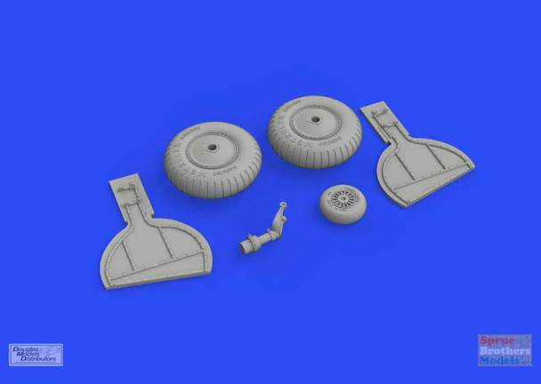 EDU632150 1:32 Eduard Brassin Bf 108 Taifun Wheels Set (EDU kit)