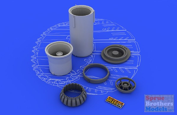 EDU648051 1:48 Eduard Brassin MiG-21bis Fishbed Exhaust Nozzle Set
