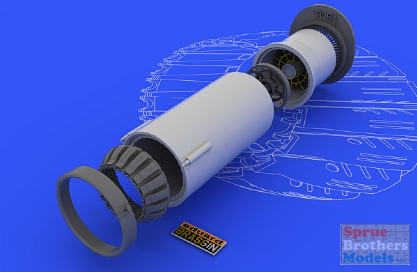 Eduard パーツセット EDU648051 1:48 Eduard Brassin MiG-21bis Fishbed Exhaust Nozzle Set