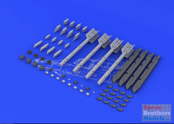 EDU648071 1:48 Eduard Brassin R-73 / AA-11 Archer (4 pcs) EDU648071 1:48 Eduard Brassin R-73 / AA-11 Archer (4 pcs)