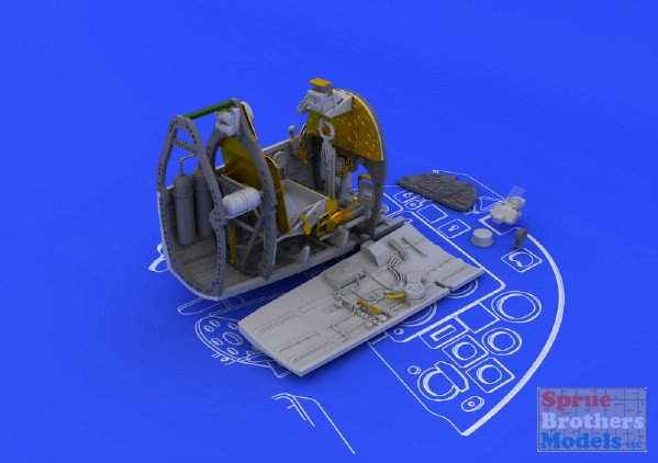 EDU648100 1:48 Eduard Spitfire Mk IX Cockpit Set (EDU kit) - Sprue