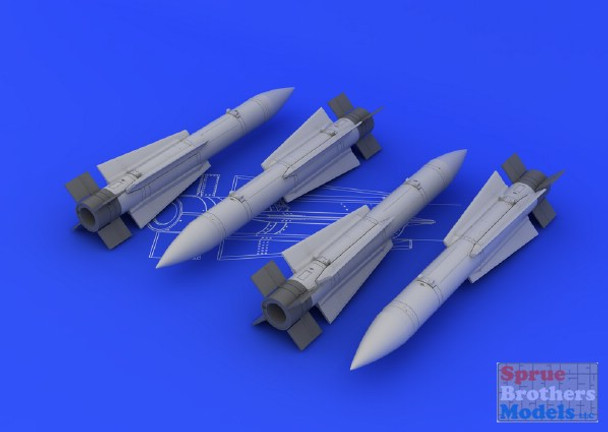 EDU648107 1:48 Eduard Brassin AIM-54C Phoenix MIssile Set (4 pcs)
