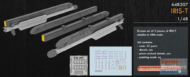 EDU648207 1:48 Eduard Brassin IRIS-T Missile Set