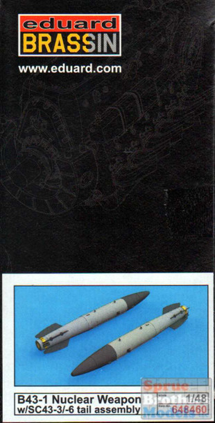 EDU648460 1:48 Eduard Brassin B43-1 Nuclear Weapon with SC43-3/-6 Tail Assembly