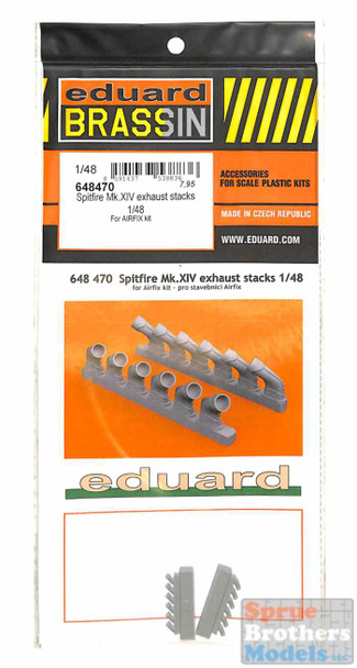 EDU648470 1:48 Eduard Spitfire Mk.XIV Exhaust Stacks (AFX kit)