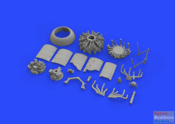 EDU648482 1:48 Eduard Brassin Fw 190A-8/R2 Engine Set (EDU kit)