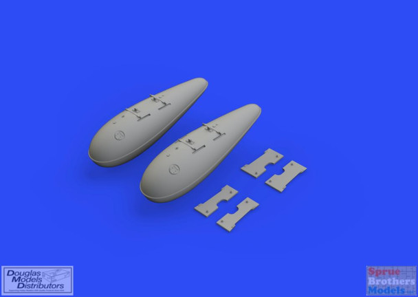 EDU648531 1:48 Eduard P-51D Mustang 110-gal Fuel Tank Set (EDU kit)