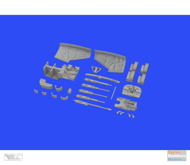 EDU648533 1:48 Eduard Brassin P-38F P-38G Lightning Nose Gun Bay (TAM kit)