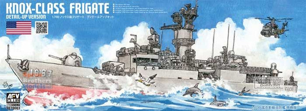 AFV70003 1:700 AFV Club Knox Class Frigate Detailed-Up Version with Diorama Base