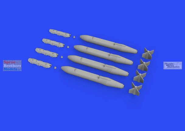 EDU648563 1:48 Eduard Brassin GBU-31(V)3B JDAM Bomb Set