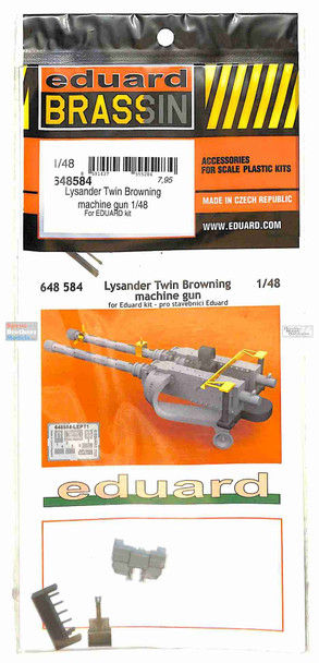 EDU648584 1:48 Eduard Brassin Lysander Twin Browning Machine Gun Set (EDU kit)