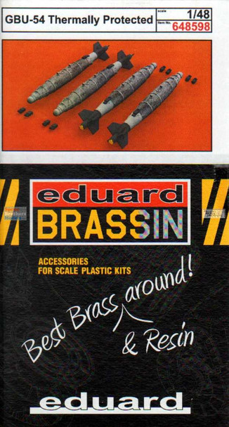 EDU648598 1:48 Eduard Brassin GBU-54 Thermally Protected Bomb Set