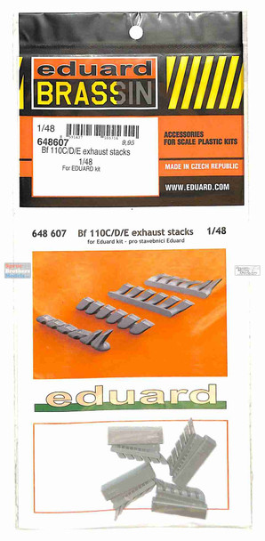 EDU648607 1:48 Eduard Brassin Bf110C Bf110D Bf110E Exhaust Stacks (EDU kit)