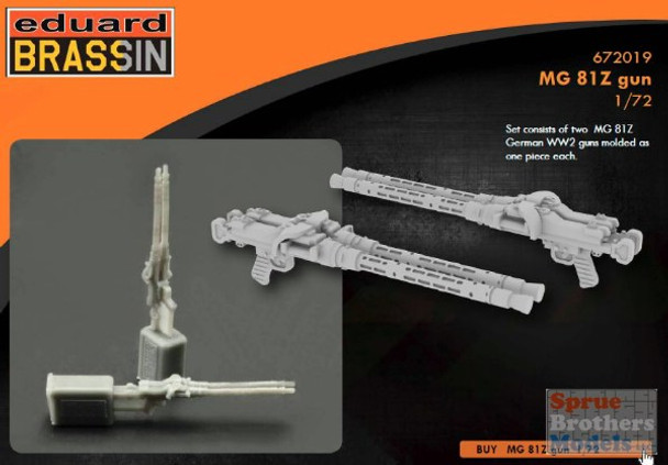 EDU672019 1:72 Eduard MG 81Z Guns