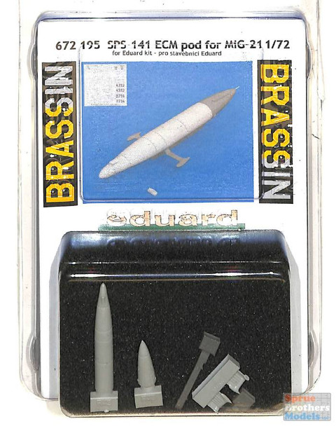 EDU672195 1:72 Eduard Brassin SPS-141 ECM Pod for MiG-21 Fishbed (EDU kit)