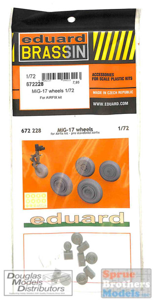 EDU672228 1:72 Eduard Brassin MiG-17 Fresco Wheels (AFX kit)