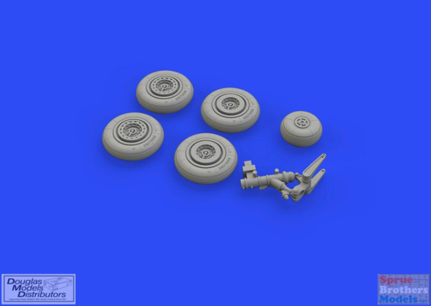 EDU672228 1:72 Eduard Brassin MiG-17 Fresco Wheels (AFX kit)