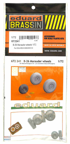 EDU672241 1:72 Eduard Brassin B-26 Marauders Wheels (EDU/HAS kit)