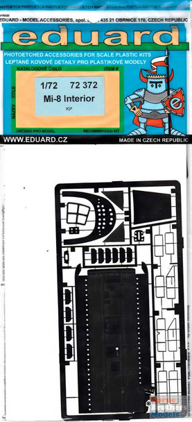 EDU72372 1:72 Eduard PE - Mi-8 Hip Interior Detail Set (KP kit)