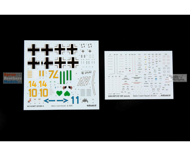 EDU82114 1:48 Eduard Bf 109F-4 ProfiPACK