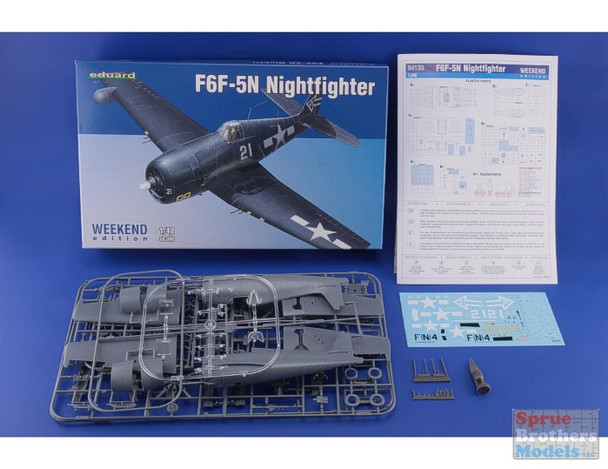 EDU84133 1:48 Eduard F6F-5N Hellcat Nightfighter Weekend Edition