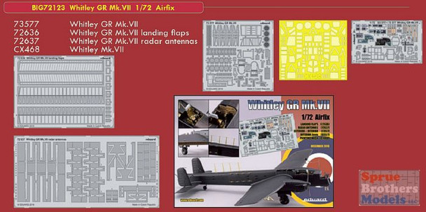 EDUBIG72123 1:72 Eduard BIG ED Whitley GR Mk.VII PE Super Set (AFX kit)