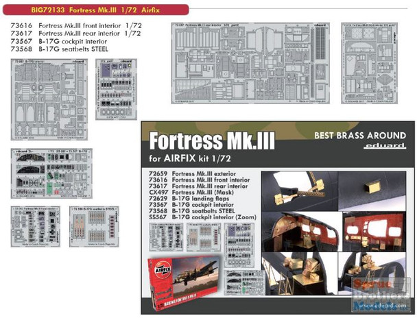 EDUBIG72133 1:72 Eduard BIG ED Fortress Mk.III Super Detail Set (AFX kit)