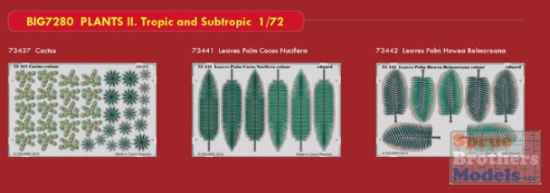 EDUBIG7280 1:72 Eduard BIG ED Plants 2 Tropic and Subtropic Set