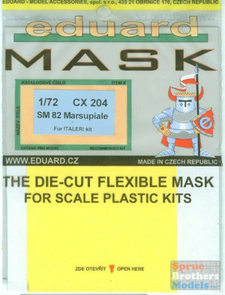 EDUCX204 1:72 Eduard Mask - SM 82 Marsupiale (ITA kit) #CX204