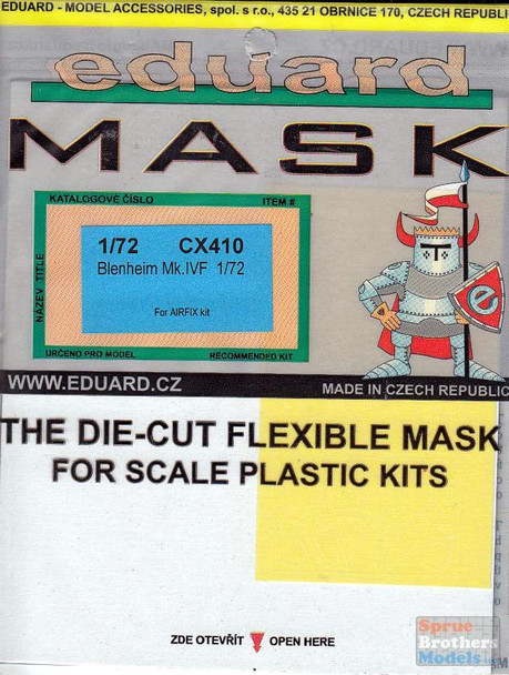 EDUCX410 1:72 Eduard Mask - Blenheim Mk.IVF (AFX kit)