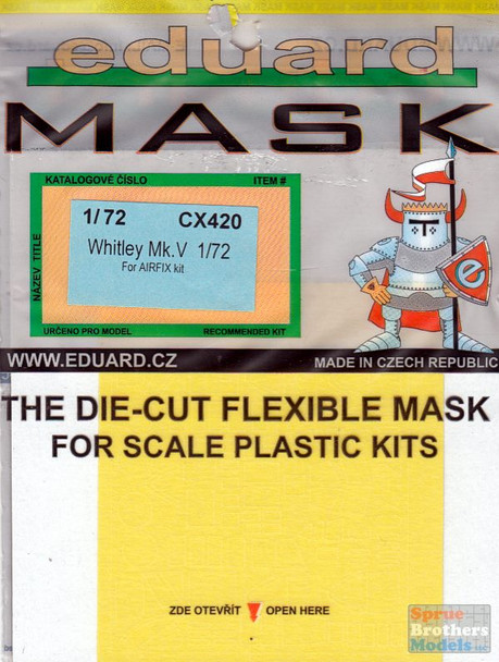 EDUCX420 1:72 Eduard Mask - Whitley Mk.V (AFX kit)