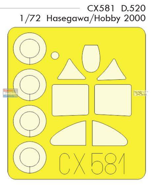 EDUCX581 1:72 Eduard Mask - D.520 (HAS kit)