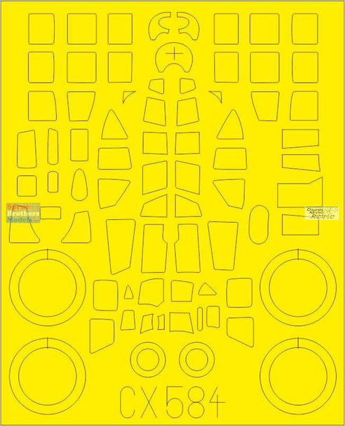 EDUCX584 1:72 Eduard Mask - Ju88A-1 (REV kit)