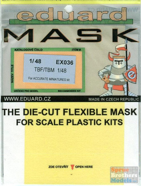 EDUEX036 1:48 Eduard Mask - TBF/TBM (ACM kit) #EX036