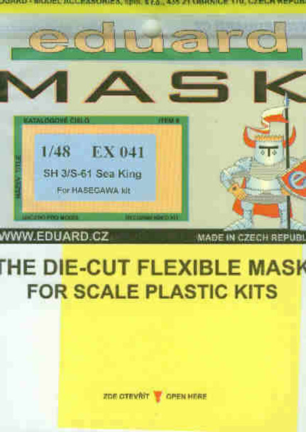 EDUEX041 1:48 Eduard Mask - SH-3 SH-3H / S-61 Sea King (HAS kit) #EX041