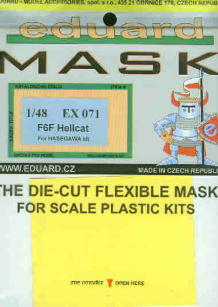 EDUEX071 1:48 Eduard Mask - F6F Hellcat (HAS kit) #EX071