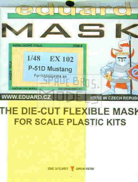 EDUEX102 1:48 Eduard Mask - P-51D Mustang (HAS kit) #EX102