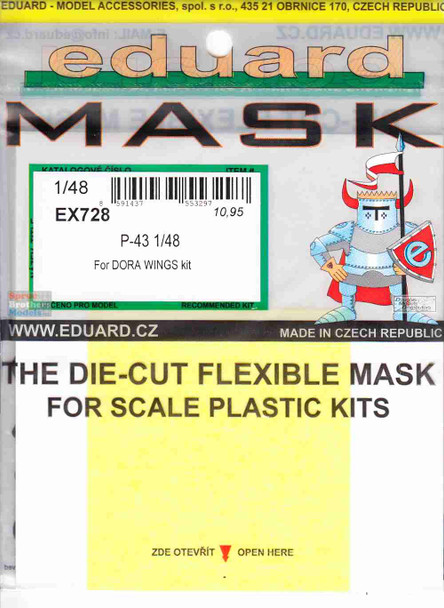 EDUEX728 1:48 Eduard Mask - P-43 Lancer (DRW kit)