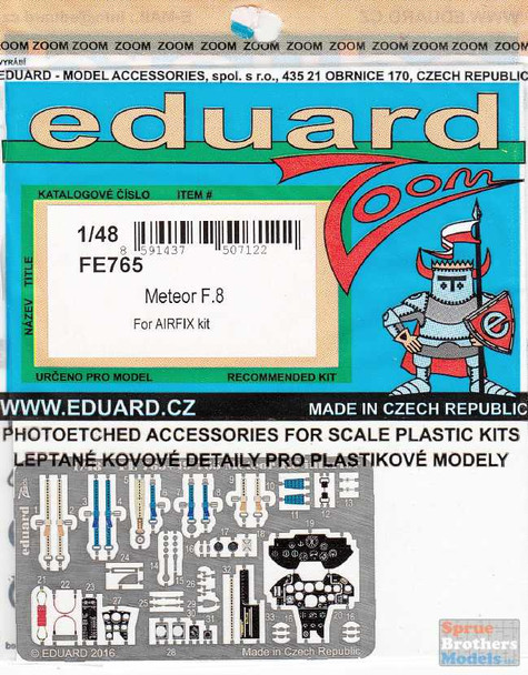 EDUFE765 1:48 Eduard Color Zoom PE - Meteor F.8 (AFX kit)