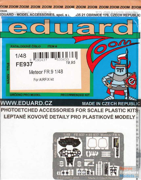 EDUFE937 1:48 Eduard Color Zoom PE - Meteor FR.9 (AFX kit)