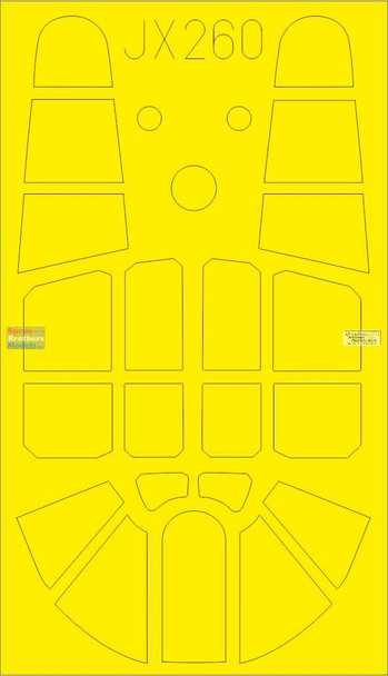 EDUJX261 1:32 Eduard Mask - P-40E Warhawk TFace (TRP kit)