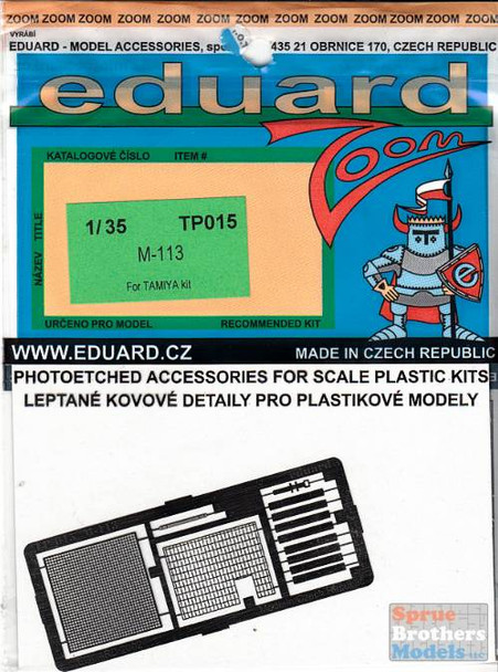 EDUTP015 1:35 Eduard Zoom PE -  M113 (TAM kit)