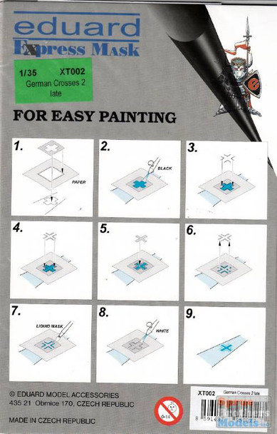 EDUXT002 1:35 Eduard Mask - German Crosses 2 Late