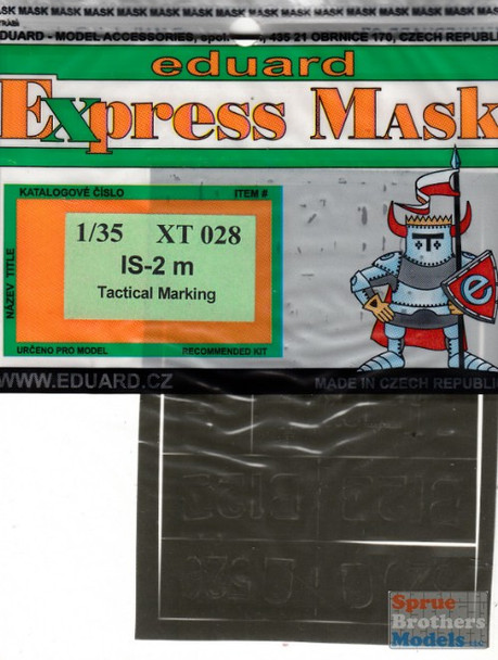 EDUXT028 1:35 Eduard Mask - IS-2m Tactical Marking