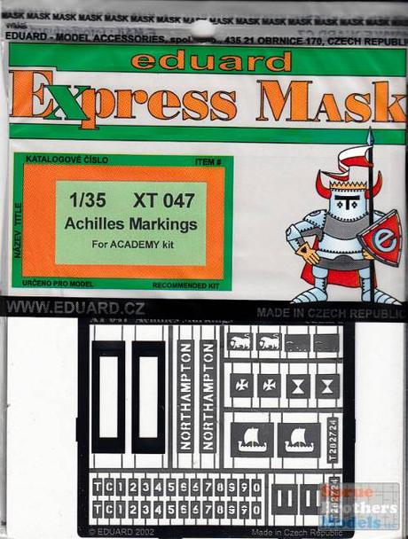 EDUXT047 1:35 Eduard Mask - Achilles Markings (ACA kit)