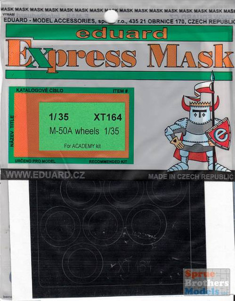 EDUXT164 1:35 Eduard Mask - M50A Ontos Wheel Masks (ACA kit)